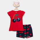 Conjunto Infantil Curto Kyly Cereja Menina