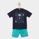 Conjunto Infantil Curto Kyly Espaço Menino