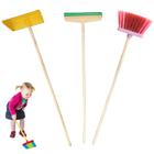 Conjunto infantil de limpeza colorido com rodo/pá/vassoura