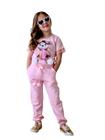 Conjunto Infantil De Menina Calça e Blusa Ursinho Moda Blogueirinha