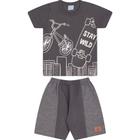 Conjunto Infantil de Menino Esporte Cinza - Wilbertex