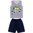 Conjunto Infantil de Menino Shark Cinza