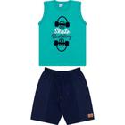 Conjunto Infantil de Menino Skate Verde