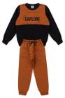 Conjunto Infantil de Moletom Caramelo Explore