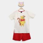 Conjunto Infantil Disney Camiseta Pooh + Bermuda Menino