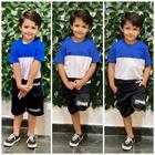 Conjunto Infantil e Juvenil Masculino Kvani Joy Bermuda e Camisa Menino 2 ao 12 Anos