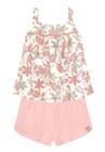 Conjunto Infantil Estampado Floral Brandili