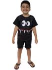 Conjunto Infantil Fantasia Monstrinho Camiseta e Short