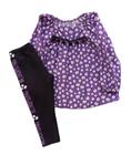 Conjunto Infantil Feminina Blusa ML + Legging Nanai