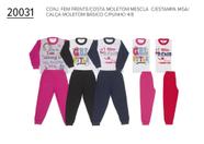 Conjunto Infantil Feminino Blusa e Calça Moletom 4 ao 8