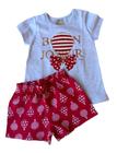 Conjunto Infantil Feminino Blusa e Short Milon