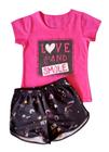 Conjunto Infantil Feminino Blusa MC + Shorts Marisol Play