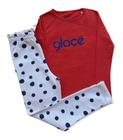 Conjunto Infantil Feminino Blusa ML + Calça Glacê