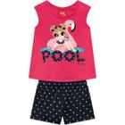 Conjunto Infantil Feminino Blusa + Short Kyly 112030