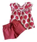 Conjunto Infantil Feminino Blusa + Short Milon