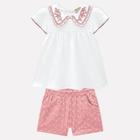 Conjunto infantil feminino blusa + short milon