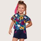 Conjunto Infantil Feminino Blusa + Short Nanai