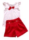 Conjunto Infantil Feminino Blusa + Shorts Vindi Malhas