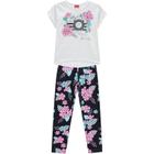 Conjunto Infantil Feminino Fotografia Blusa + Legging Kyly