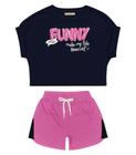 Conjunto Infantil Feminino Funny Trick Nick Azul