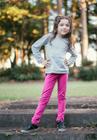 Conjunto Infantil Feminino Inverno GAN-K Calça + Blusa Cor:Cinza claro-PinkTamanho:4Modelo:GKCJ02F