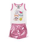 Conjunto Infantil Feminino Magali Turma da Mônica Tam.4