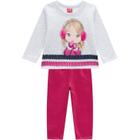 Conjunto Infantil Feminino Manga Longa P207347 Kyly