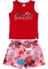 Conjunto Infantil Feminino Menina Qualidade Bonito Marlan