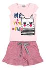 Conjunto Infantil Feminino Menina Qualidade Bonito Marlan