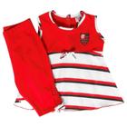 Conjunto Infantil Flamengo Bata e Legging Oficial