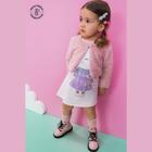 Conjunto Infantil Hug de Vestido e Bolero em Pelo Carneirinho 62685 - Kukiê