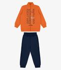 Conjunto Infantil Jaqueta Com Calça Rovi Kids Laranja