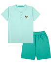 Conjunto Infantil Juvenil Masculino Curto Camiseta e Shorts Menino