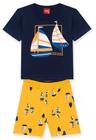 Conjunto Infantil Kyly Menino Camiseta E Bermuda - Barco
