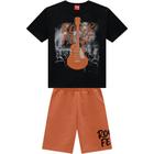 Conjunto Infantil Kyly Menino Camiseta E Bermuda - Rock Fest