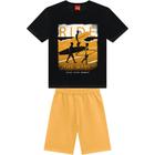 Conjunto Infantil Kyly Menino Camiseta e Bermuda - Surf