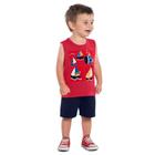 Conjunto Infantil Kyly Menino Verão Regata e Bermuda Confortável Moderno Sofisticado1000354