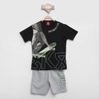 Conjunto Infantil Kyly SK8 Camiseta + Bermuda Menino