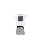 Conjunto infantil masculino 241002 branco , Tam 12 Elian