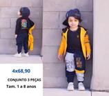 Conjunto infantil masculino 3 peças