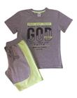 Conjunto Infantil Masculino Camiseta MC + Bermuda Vindi Malhas