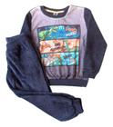 Conjunto Infantil Masculino Casaco + Calça em Pelo Tileesul