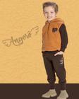 Conjunto Infantil Masculino em Pelo Teddy/Moletom Felpado Angerô