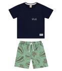 Conjunto Infantil Masculino Folhagens Trick Nick Azul