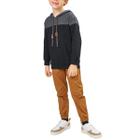 Conjunto Infantil Masculino Luc.boo Moletom Preto - 70940