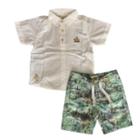 Conjunto Infantil Masculino Manga Curta Banana Danger 42093