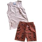 Conjunto Infantil Masculino Regata Bermuda 113152 - Malwee Kids