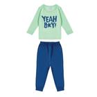 Conjunto Infantil Masculino Tamanho 1 3 com Textura Especial na Estampa - Malwee Kids