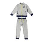 Conjunto Infantil Masculino TipTop Moletom Cinza Mescla 6092