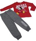 Conjunto infantil meia estação licenciado mickey tamanhos 1-2-3